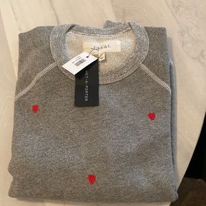 Never worn The GREAT College embroidered cotton-blend terry sweatshirt